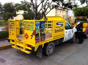 Camioneta de gas recuperada Cuautla