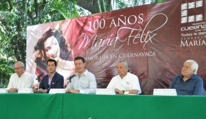 Rueda de Prensa de las Srias de Desarrollo Económico y Social con el tema 100 AÑOS MARÍA FÉLIX (1)