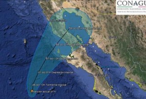 ‘SIMÓN’ SE ACERCA A BAJA CALIFORNIA