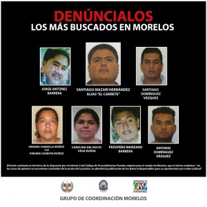 CES da a conocer los 15 más buscados en Morelos por secuestro