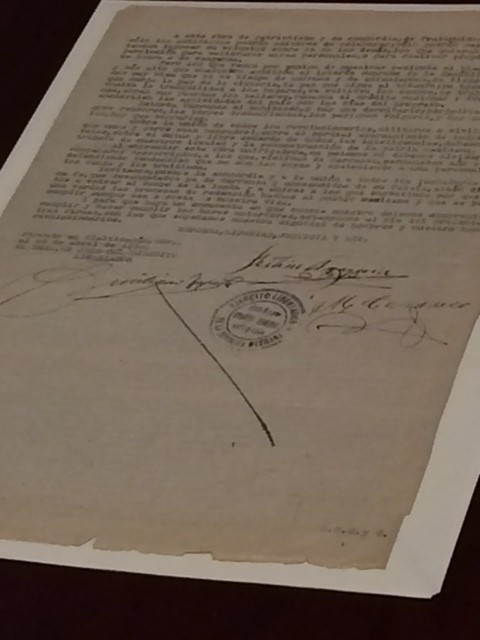 documentos taquimecanografiados con la firma del general Emiliano Zapata (2)
