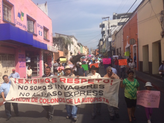 habitantes de Acapantizngo contra ampliación del libramiento México-Cuernavaca conocido como Paso Exprés (3)