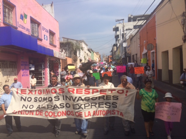 habitantes de Acapantizngo contra ampliación del libramiento México-Cuernavaca conocido como Paso Exprés (3)