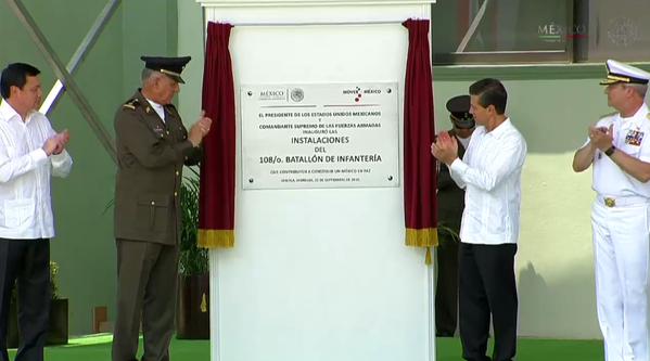 Inaugura EPN 108 Batallón de Infantería en Jojutla 4