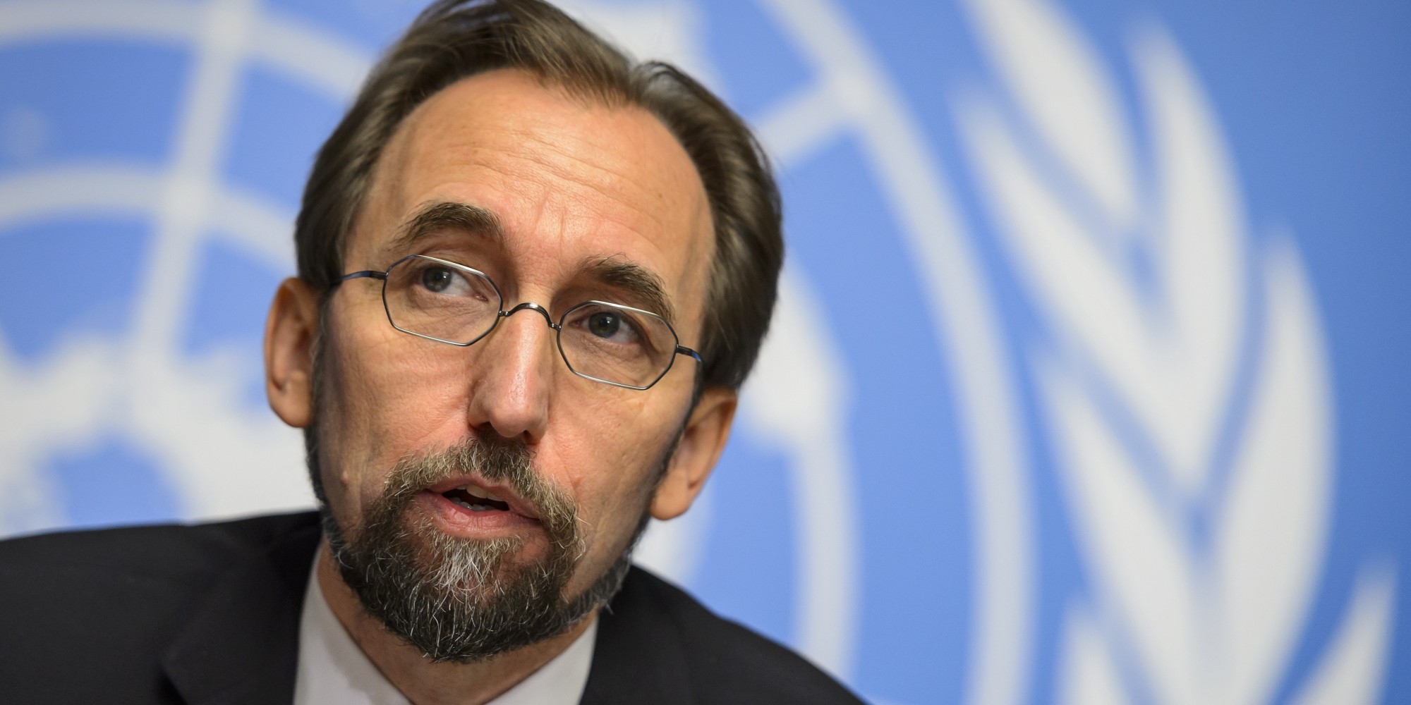 New High Commissioner of the United Nations (UN) for Human Rights, Zeid Ra'ad al-Hussein of Jordan, attends a press conference on October 16, 2014 in Geneva. AFP PHOTO / FABRICE COFFRINI        (Photo credit should read FABRICE COFFRINI/AFP/Getty Images)