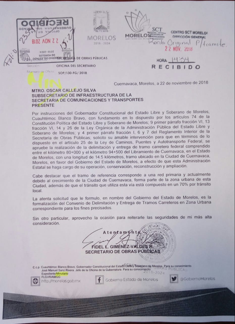 Solicitan a SCT entregue el Libramiento de Cuernavaca, para que sea el ...