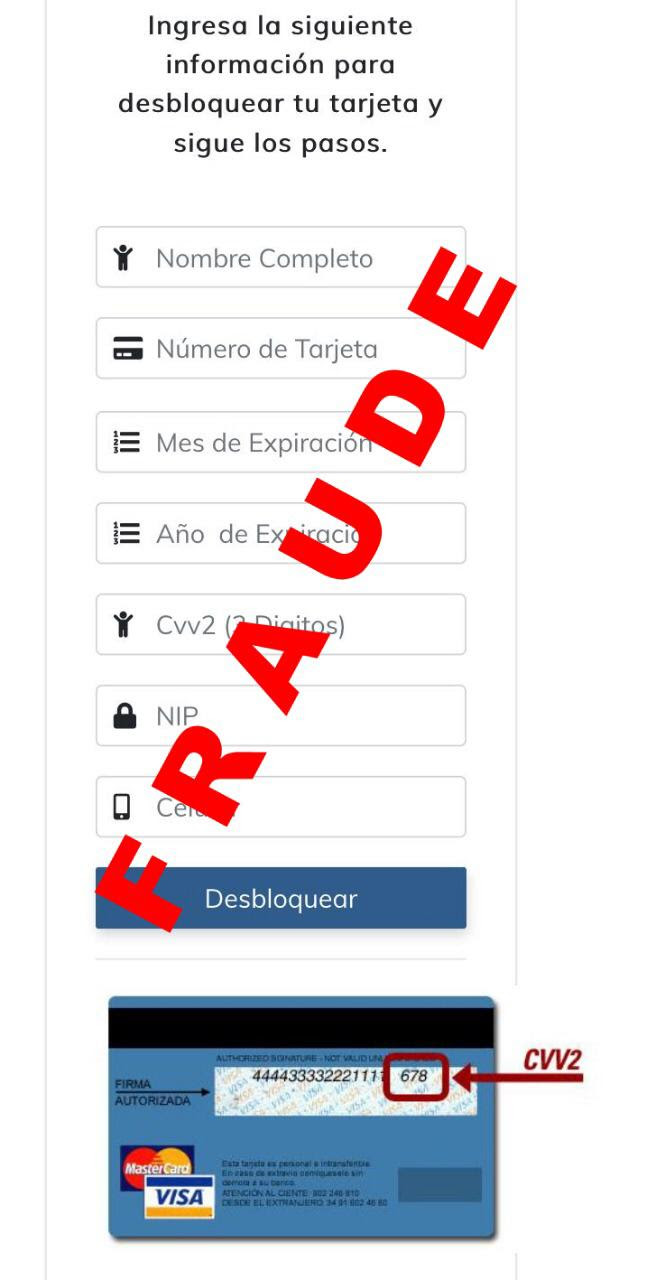 Alertan sobre fraude en el manejo de tarjetas bancarias, la intención