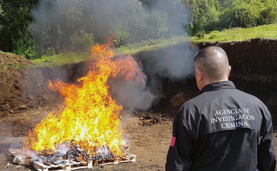 Incineran diversas drogas y objetos del delito en el campo de tiro en ...