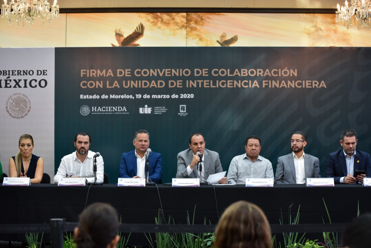 Firman convenio la UIF y el gobierno de Morelos – Zona Centro Noticias