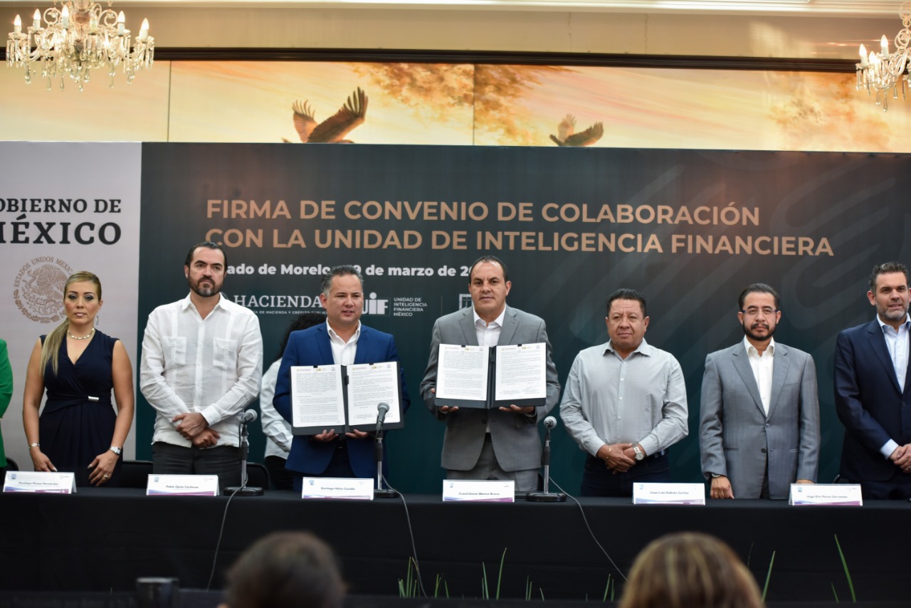 Firman convenio la UIF y el gobierno de Morelos – Zona Centro Noticias