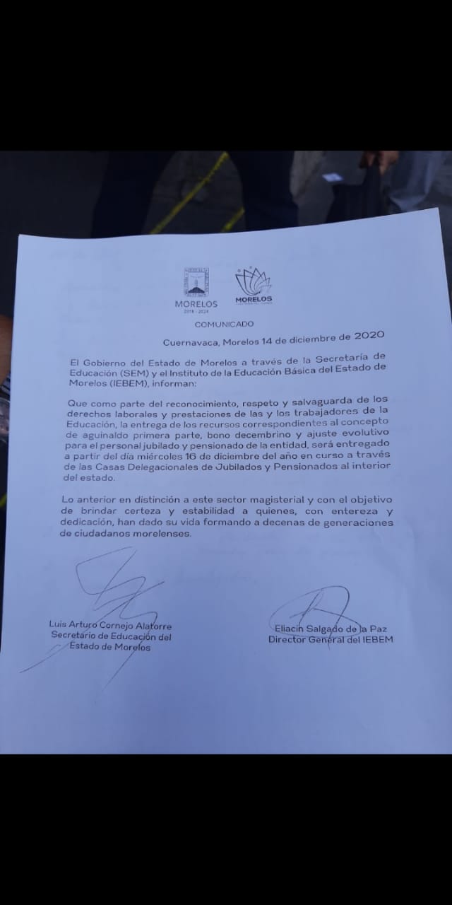 Tras bloqueos, acuerdan autoridades y jubilados el pago de aguinaldos y ...